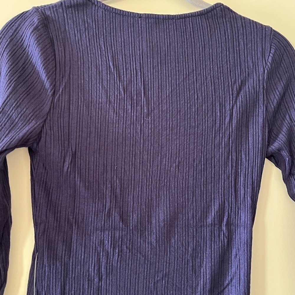 NWT Lush Brand Navy Stretchy Bodycon Dress Women’s size medium - Picture 11 of 15